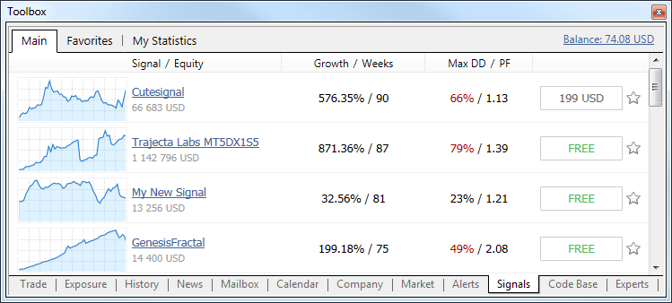 MetaTrader 5 Trading Terminal build 1010: New Signals, Market and Options