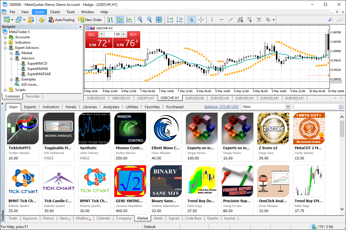 La tienda más grande de robots comerciales e indicadores técnicos para MetaTrader 5 está disponible directamente en la plataforma La tienda más grande de robots comerciales e indicadores técnicos para MetaTrader 5 está disponible directamente en la plataforma