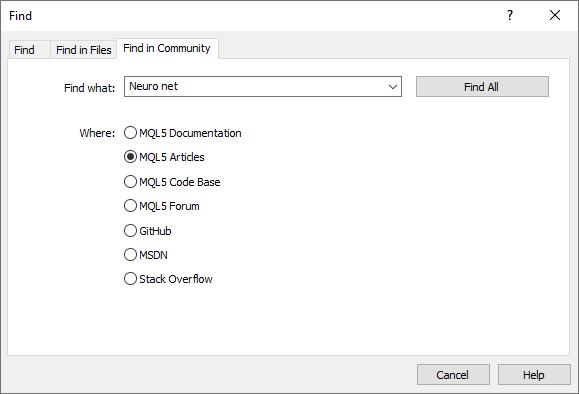 Suche in der MQL5.community Suche in der MQL5.community